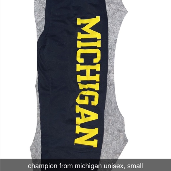 UNISEX Champion Michigan Joggers - Picture 1 of 1